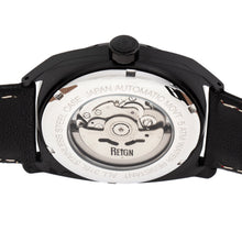 Load image into Gallery viewer, Reign Astro Semi-Skeleton Leather-Band Watch - Black - REIRN5505