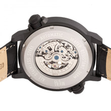 Load image into Gallery viewer, Reign Thanos Automatic Leather-Band Watch - Black/Red - REIRN2103