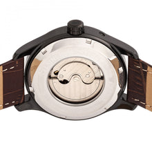 Load image into Gallery viewer, Reign Bhutan Leather-Band Automatic Watch - Black/Brown - REIRN1604
