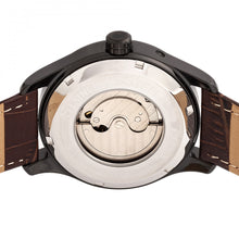Load image into Gallery viewer, Reign Bhutan Leather-Band Automatic Watch - Black/Brown - REIRN1604