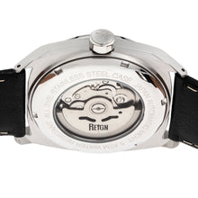 Load image into Gallery viewer, Reign Astro Semi-Skeleton Leather-Band Watch - Silver/Black - REIRN5501
