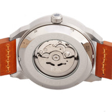 Load image into Gallery viewer, Reign Lafleur Automatic Leather-Band Watch w/Date - Silver/Orange - REIRN5402