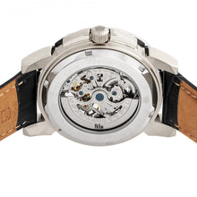 Load image into Gallery viewer, Reign Philippe Automatic Skeleton Leather-Band Watch - Black/Silver - REIRN4604
