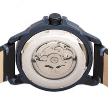 Load image into Gallery viewer, Reign Monarch Automatic Domed Leather-Band Watch - Blue/Black - REIRN5206
