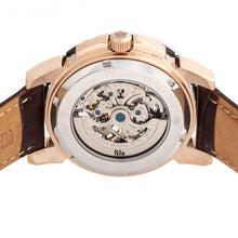 Load image into Gallery viewer, Reign Philippe Automatic Skeleton Leather-Band Watch - Rose Gold/Black - REIRN4606