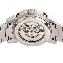 Load image into Gallery viewer, Reign Philippe Automatic Skeleton Bracelet Watch - Silver/Black - REIRN4602