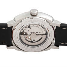 Load image into Gallery viewer, Reign Napoleon Automatic Semi-Skeleton Leather-Band Watch - Silver/Black - REIRN5801