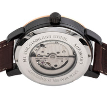 Load image into Gallery viewer, Reign Rudolf Automatic Skeleton Leather-Band Watch - Brown/Black - REIRN5903
