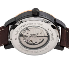 Load image into Gallery viewer, Reign Rudolf Automatic Skeleton Leather-Band Watch - Brown/Black - REIRN5903
