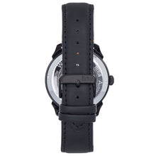 Load image into Gallery viewer, Reign Weston Automatic Skeletonized Leather-Band Watch- Black/Black - REIRN6805
