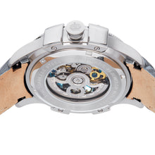 Load image into Gallery viewer, Reign Solstice Automatic Skeletonized Leather-Band Watch - Grey / Blue - REIRN6901