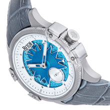 Load image into Gallery viewer, Reign Solstice Automatic Skeletonized Leather-Band Watch - Grey / Blue - REIRN6901