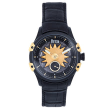 Load image into Gallery viewer, Reign Solstice Automatic Skeletonized Leather-Band Watch - Black / Gold - REIRN6902
