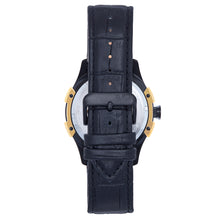 Load image into Gallery viewer, Reign Solstice Automatic Skeletonized Leather-Band Watch - Black / Gold - REIRN6902
