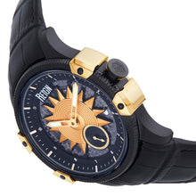 Load image into Gallery viewer, Reign Solstice Automatic Skeletonized Leather-Band Watch - Black / Gold - REIRN6902