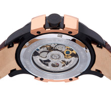Load image into Gallery viewer, Reign Solstice Automatic Skeletonized Leather-Band Watch - Brown / Gold - REIRN6903