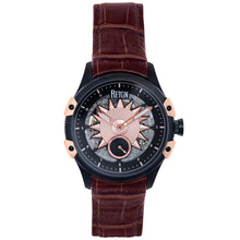 Load image into Gallery viewer, Reign Solstice Automatic Skeletonized Leather-Band Watch - Brown / Gold - REIRN6903