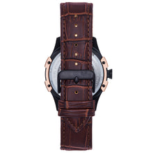 Load image into Gallery viewer, Reign Solstice Automatic Skeletonized Leather-Band Watch - Brown / Gold - REIRN6903
