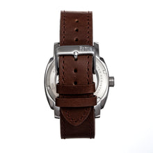 Load image into Gallery viewer, Reign Impaler Semi-Skeleton Leather-Band Watch - Blue/Brown - REIRN6105
