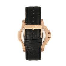 Load image into Gallery viewer, Reign Commodus Automatic Skeleton Leather-Band Watch - Rose Gold/Black - REIRN4005
