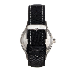 Reign Henry Automatic Canvas-Overlaid Leather-Band Watch w/Date - Black - REIRN6202