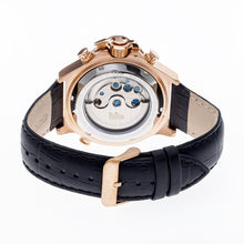 Load image into Gallery viewer, Reign Goliath Automatic Leather-Band Watch - Rose Gold/Silver - REIRN3306
