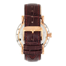 Load image into Gallery viewer, Reign Stavros Automatic Skeleton Leather-Band Watch - Rose Gold/White - REIRN3703
