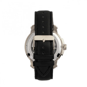 Reign Matheson Automatic Skeleton Dial Leather-Band Watch - Black/White - REIRN5301