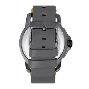 Reign Monarch Automatic Domed Leather-Band Watch - Gunmetal/Grey - REIRN5205