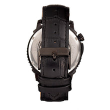 Load image into Gallery viewer, Reign Bauer Automatic Semi-Skeleton Leather-Band Watch - Black - REIRN6007
