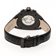 Load image into Gallery viewer, Reign Ronan Automatic Leather-Band Watch w/Day/Date - Black - REIRN3405
