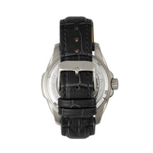 Load image into Gallery viewer, Reign Henley Automatic Semi-Skeleton Leather-Band Watch - Black/White - REIRN4503
