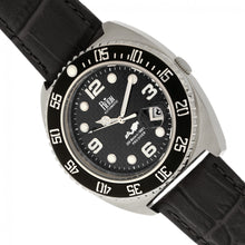 Load image into Gallery viewer, Reign Quentin Automatic Pro-Diver Leather-Band Watch w/Date - Silver - REIRN4905
