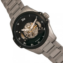 Load image into Gallery viewer, Reign Henley Automatic Semi-Skeleton Bracelet Watch - Silver/Black - REIRN4502
