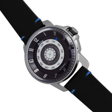 Load image into Gallery viewer, Reign Monarch Automatic Domed Leather-Band Watch - Silver/Black - REIRN5201

