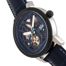 Load image into Gallery viewer, Reign Rudolf Automatic Skeleton Leather-Band Watch - Navy - REIRN5905
