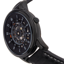 Load image into Gallery viewer, Reign Monterey Skeletonized Leather-Band Watch - Black/Grey - REIRN6404
