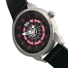 Load image into Gallery viewer, Reign Lafleur Automatic Leather-Band Watch w/Date - Silver/Red - REIRN5405
