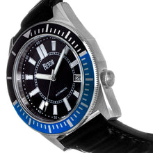 Load image into Gallery viewer, Reign Francis Leather-Band Watch w/Date - Black/Blue - REIRN6303
