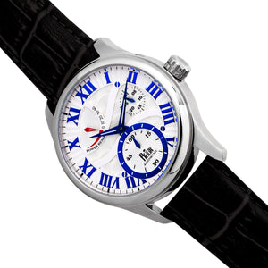 Reign Bhutan Leather-Band Automatic Watch - Silver - REIRN1601