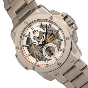 Reign Commodus Automatic Skeleton Bracelet Watch - Silver - REIRN4006