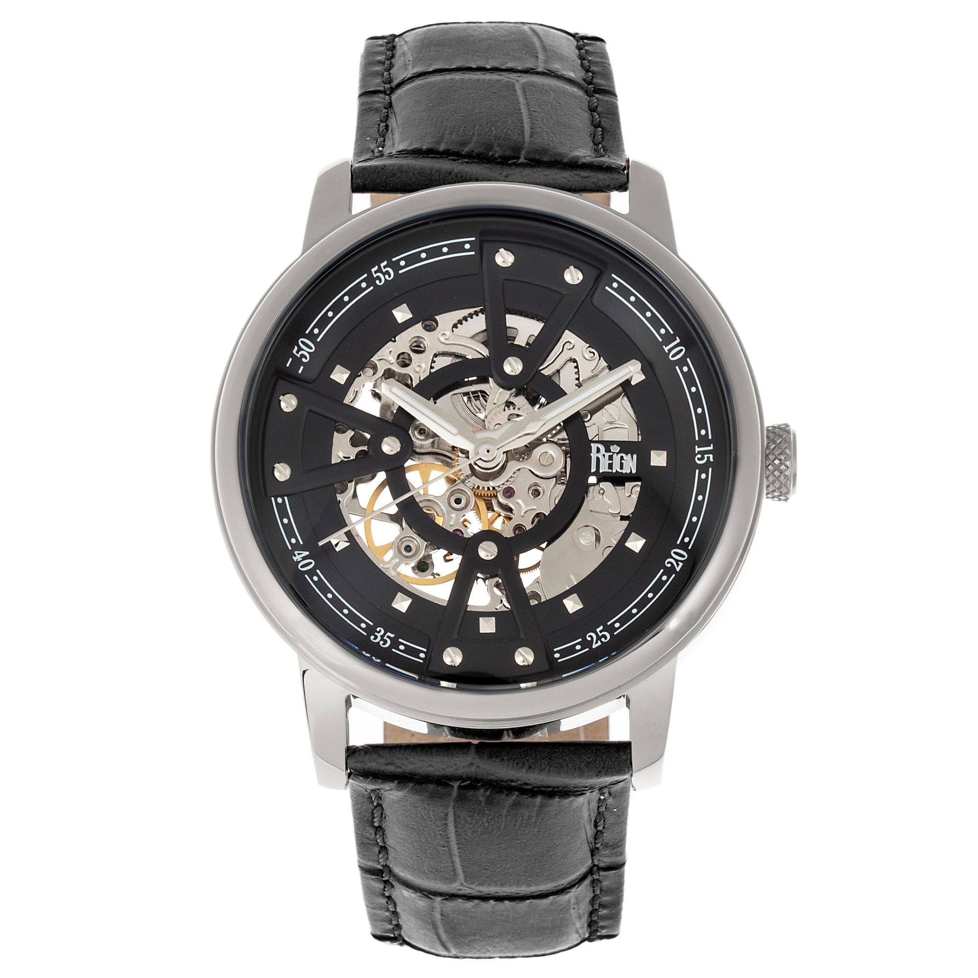 Reign Ronan Men's Watch Black Band Black Case REIRN3405