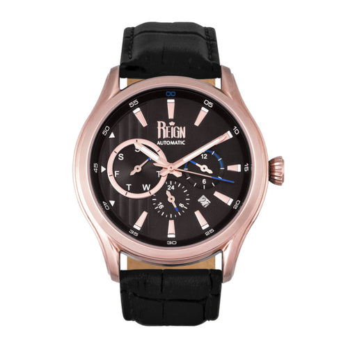 Reign Gustaf Automatic Leather-Band Watch - REIRN1505