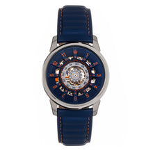 Load image into Gallery viewer, Reign Monterey Skeletonized Leather-Band Watch - Blue - REIRN6403
