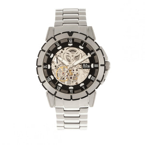 Reign Philippe Automatic Skeleton Bracelet Watch - Silver/Black - REIRN4602