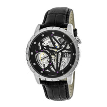 Load image into Gallery viewer, Reign Xavier Automatic Skeleton Leather-Band Watch - Silver/Black - REIRN3902

