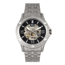 Load image into Gallery viewer, Reign Dantes Automatic Skeleton Dial Bracelet Watch - Silver/Black - REIRN4702
