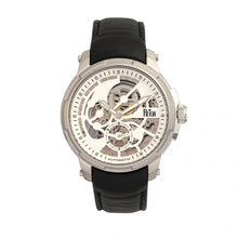 Load image into Gallery viewer, Reign Matheson Automatic Skeleton Dial Leather-Band Watch - Black/White - REIRN5301

