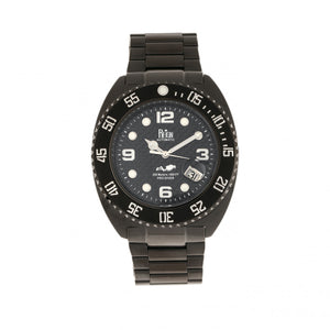Reign Quentin Automatic Pro-Diver Bracelet Watch w/Date - Black - REIRN4904
