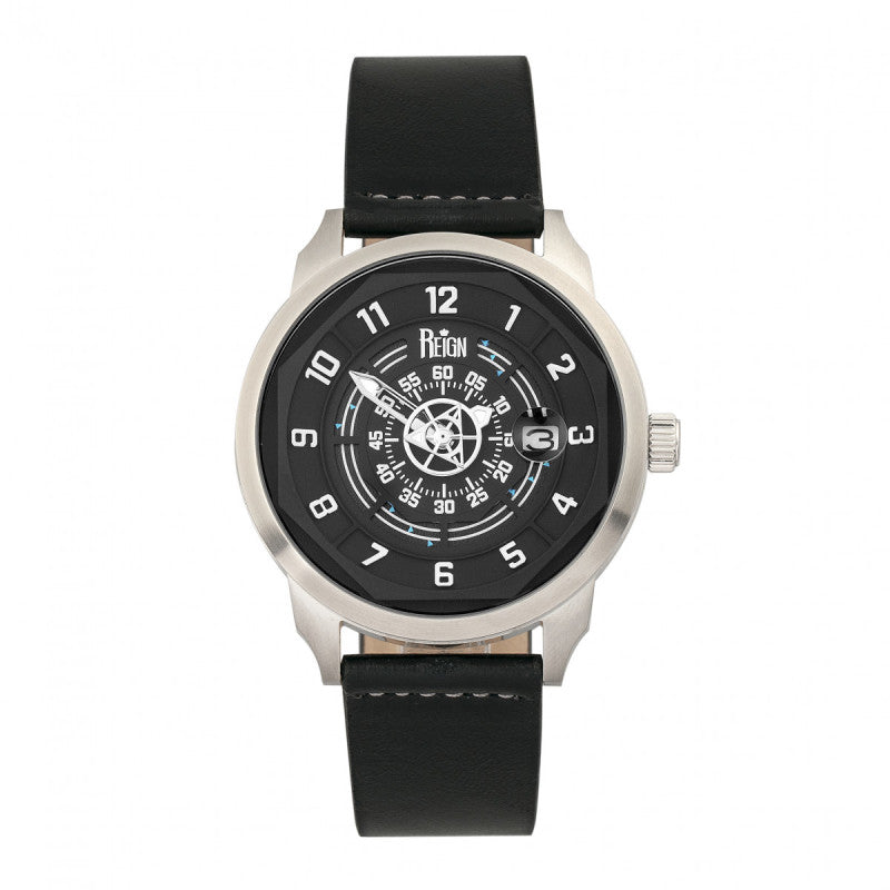 Reign Lafleur Automatic Leather-Band Watch w/Date